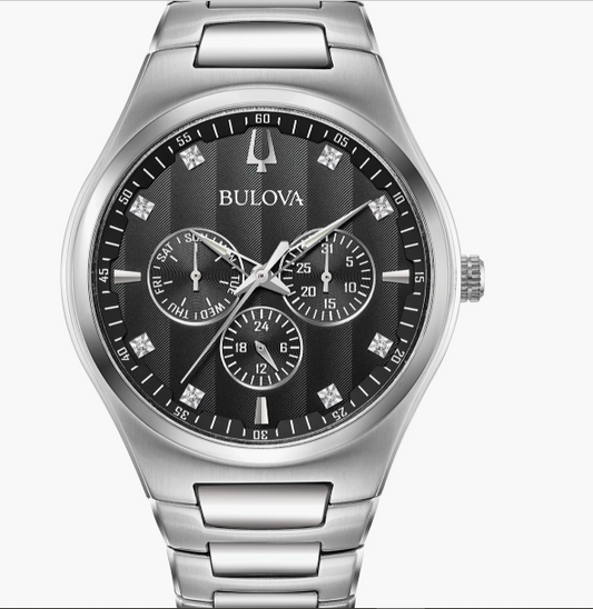 Men's Stainless Steel Bracelet Watch, 40mm