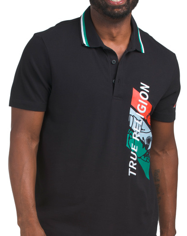 TRUE RELIGION Sport Embroidered Relaxed Polo